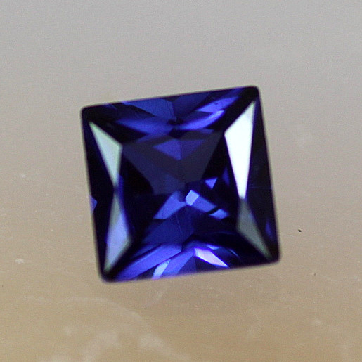 Lab Blue Sapphire:  Blue 34 Princess 