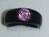 pink ebony ring cz 8mm