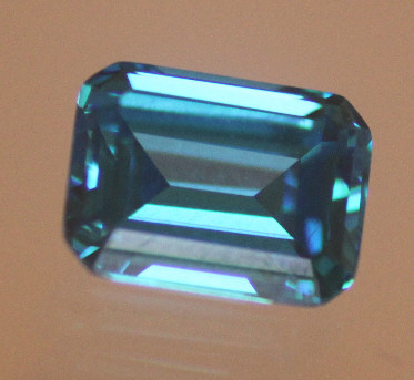 Emerald: Blue Topaz Cubic Zirconia
