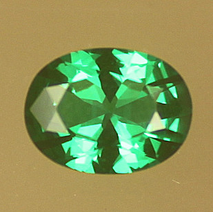 Nanocrystal:  Emerald Green Oval 