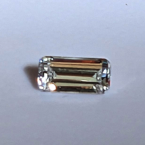6A, Cubic Zirconia, Baguette, White, 8x4mm (0.73ct)