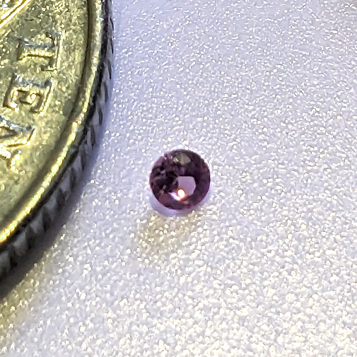 Lab Created Ruby, Pink, Round Brilliant, 2mm (0.036ct)