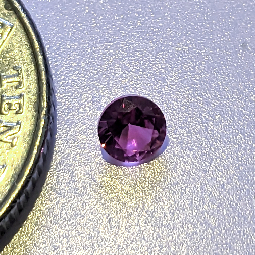 Lab Created Ruby, Pink, Round Brilliant, 4mm (0.23ct)