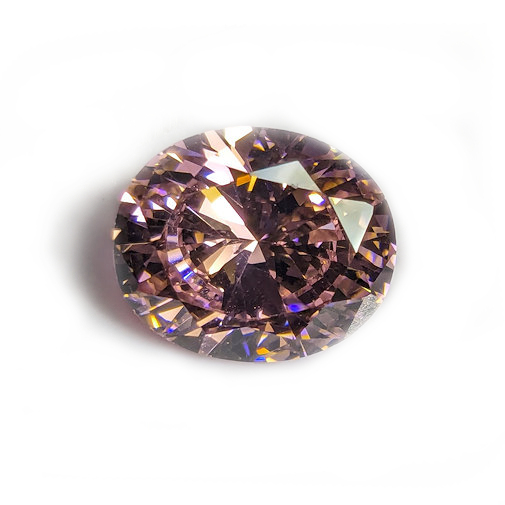 6A Quality:  Oval Pink Cubic Zirconia