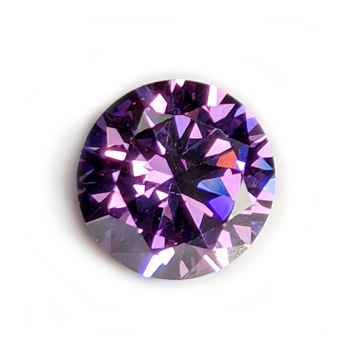 AAA Quality:  Round Brilliant Amethyst 