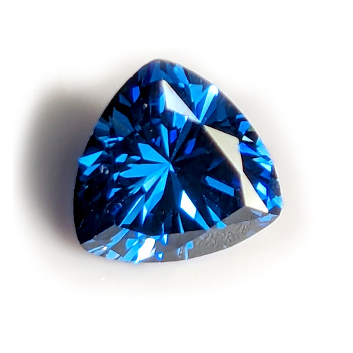 6A Quality:  Trillion Blue Sapphire Cubic Zirconia