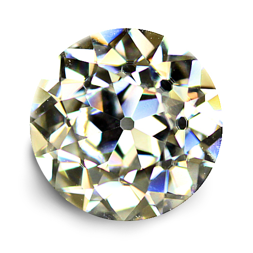 PRE ORDER: 6A, Moissanite, Old European Cut, Warm G-H, 7.5mm (1.59ct)