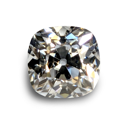 6A, Moissanite, Old Mine Cut, White, 7.5mm (1.65ct)