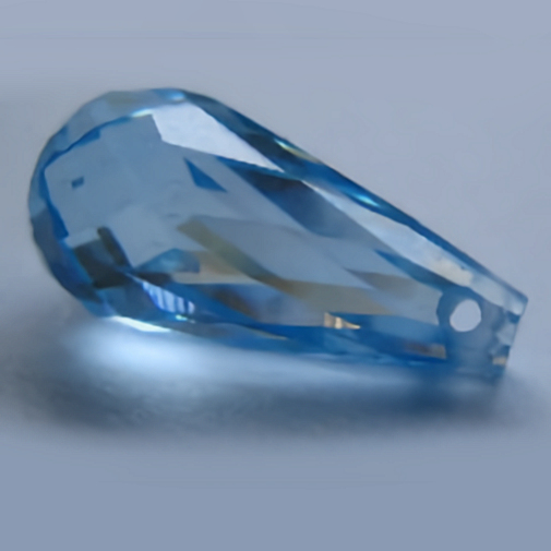 Cubic Zirconia, Beads, Broilette 2, 16x8mm (6ct)