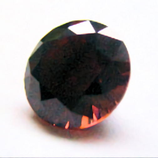 Cubic Zirconia, Round Brilliant, Chocolate, 6mm (0.78ct)