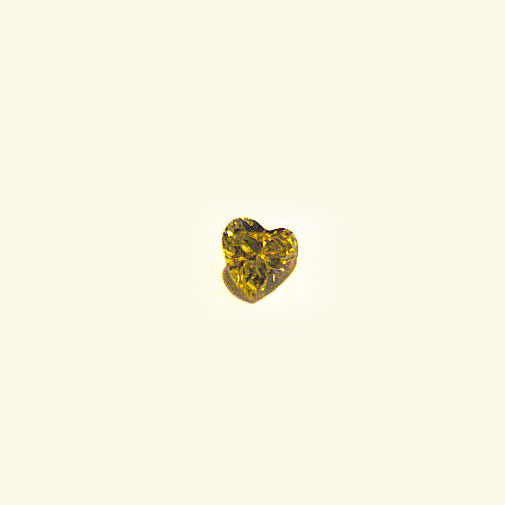 Cubic Zirconia, Heart, Citrine, 6mm (0.81ct)