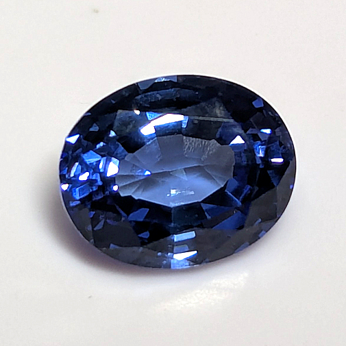 Czochralski Pulled Sapphire, Czochralski Pulled, Blue Sapphire, Oval, 10x8mm (2.65ct)
