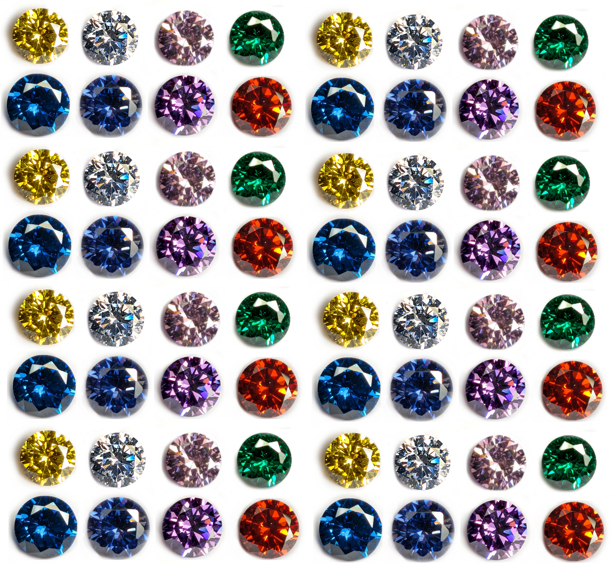 64 x 3mm mixed lot of 8 Colours AAA Quality