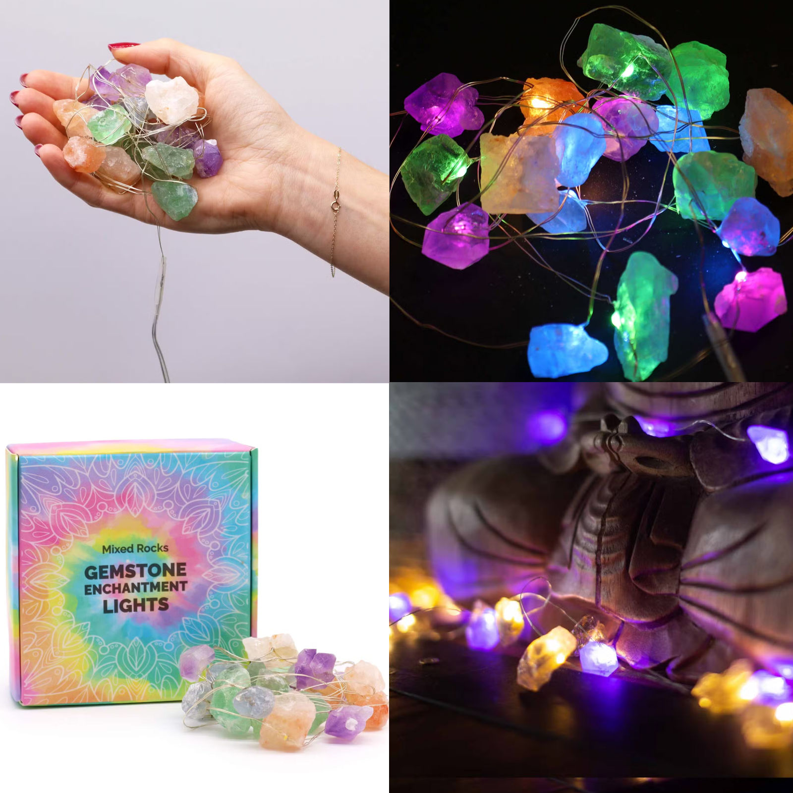Gemstone Enchantment Lights - Mixed Rocks