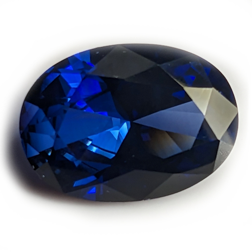 Lab Blue Sapphire:  Blue 33 Oval Lab Created Sapphire
