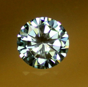 6A, Cubic Zirconia, 6A Quality, Round Brilliant 8 Hearts & Arrows, Aquamarine, 2mm (0.036ct)