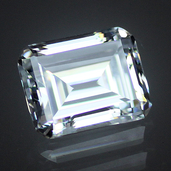 6A Quality:  Emerald White Cubic Zirconia