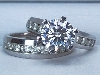 Ring set with 10 Hearts & Arrows CZ