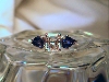 7x5mm modern radiant & blue sapphires