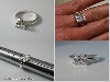 8.2mm Warmer Princess Silver Ring