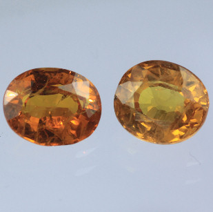 Cultured Sapphire:  Yellow Oval Cultured Sapphire