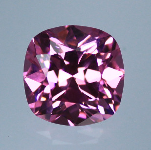 6A, Cubic Zirconia, Brilliant Cushion, Pink, 21x20mm (30.5ct)