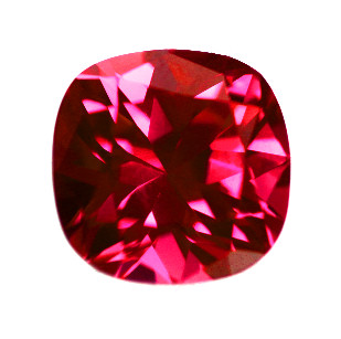 Lab Created Ruby:  Pink Cushion Lab Created Ruby