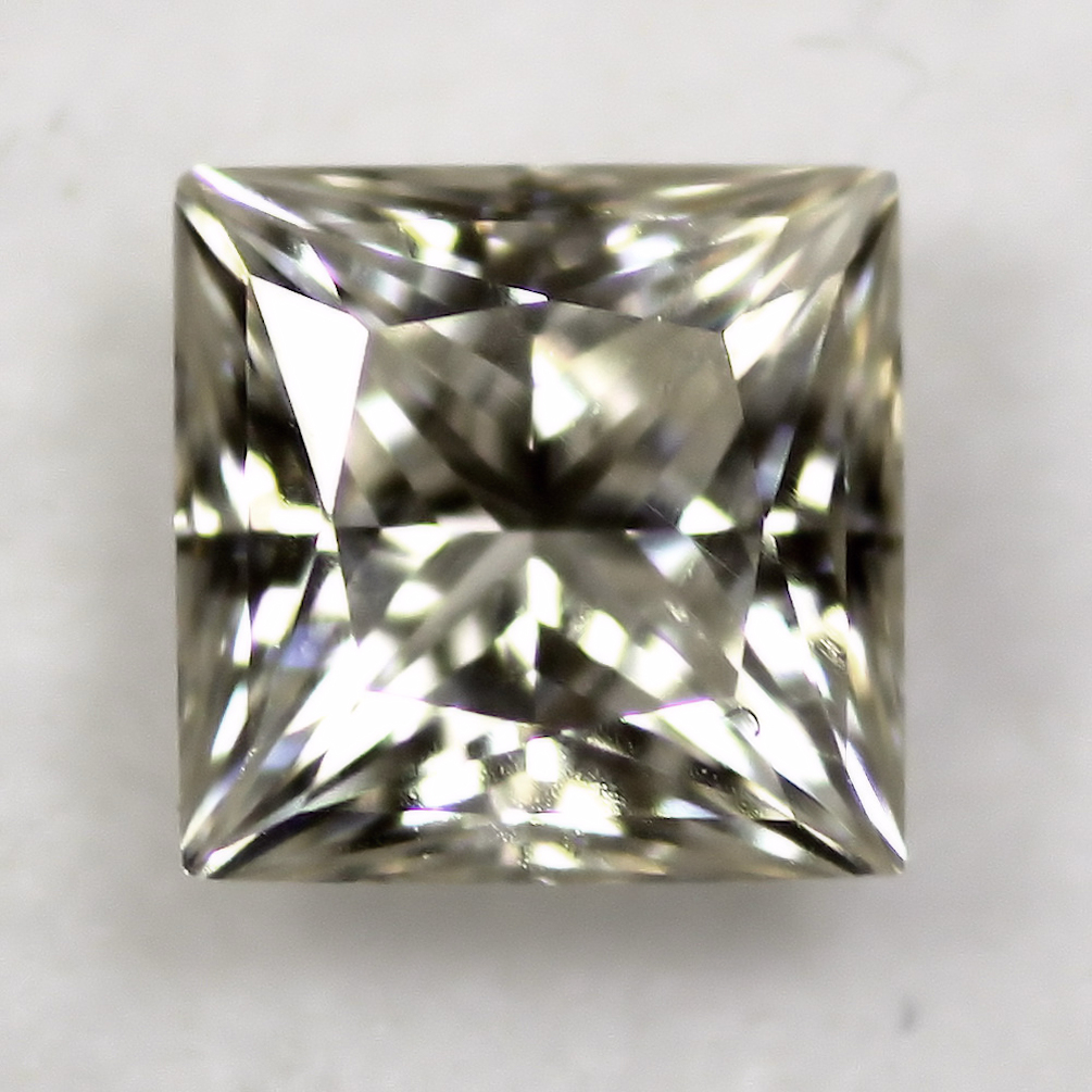 6A, Moissanite, Princess, Warm, 5.5mm (1ct)