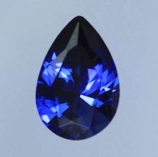Lab Blue Sapphire:  Top Blue Pear Lab Blue Sapphire