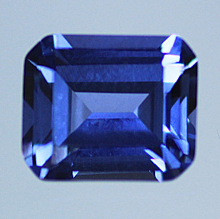 Lab Blue Sapphire:  Medium Blue Emerald Lab Blue Sapphire