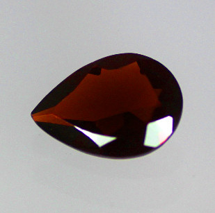 Natural Gemstones:  Garnet Pear 