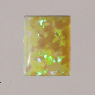 Lab Created Opal:  Emerald Cabochon L. Mint Green (k-4) Lab Created Opal