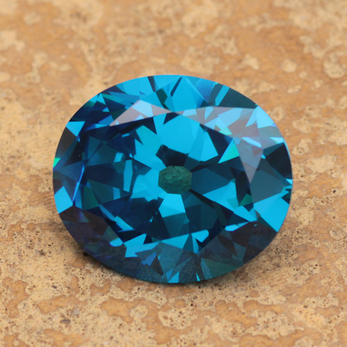 Special:  Hope Diamond Replica Dark Blue Topaz Cubic Zirconia