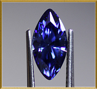 Marquise: Blue Sapphire Cubic Zirconia