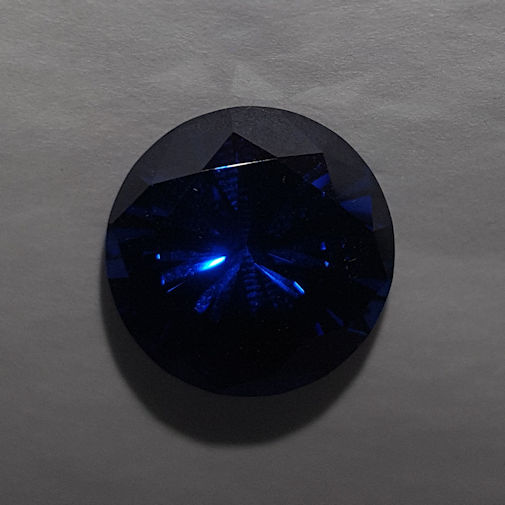 Sales & Unique:  Thin Star Cut Blue Sapphire Cubic Zirconia