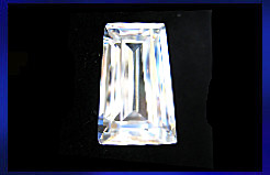 Tapered Baguette: White Cubic Zirconia