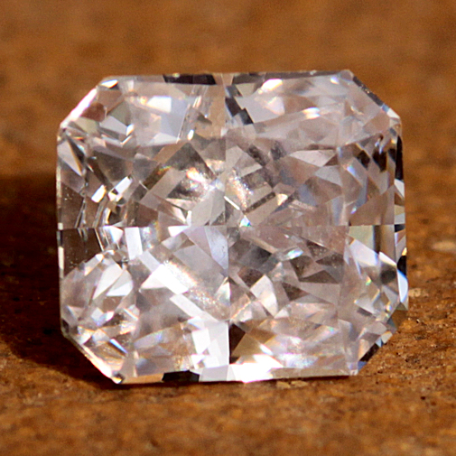 Barion Cut:  Radiant White Cubic Zirconia