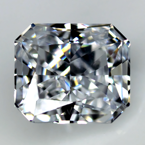 Barion Cut:  Radiant White Cubic Zirconia